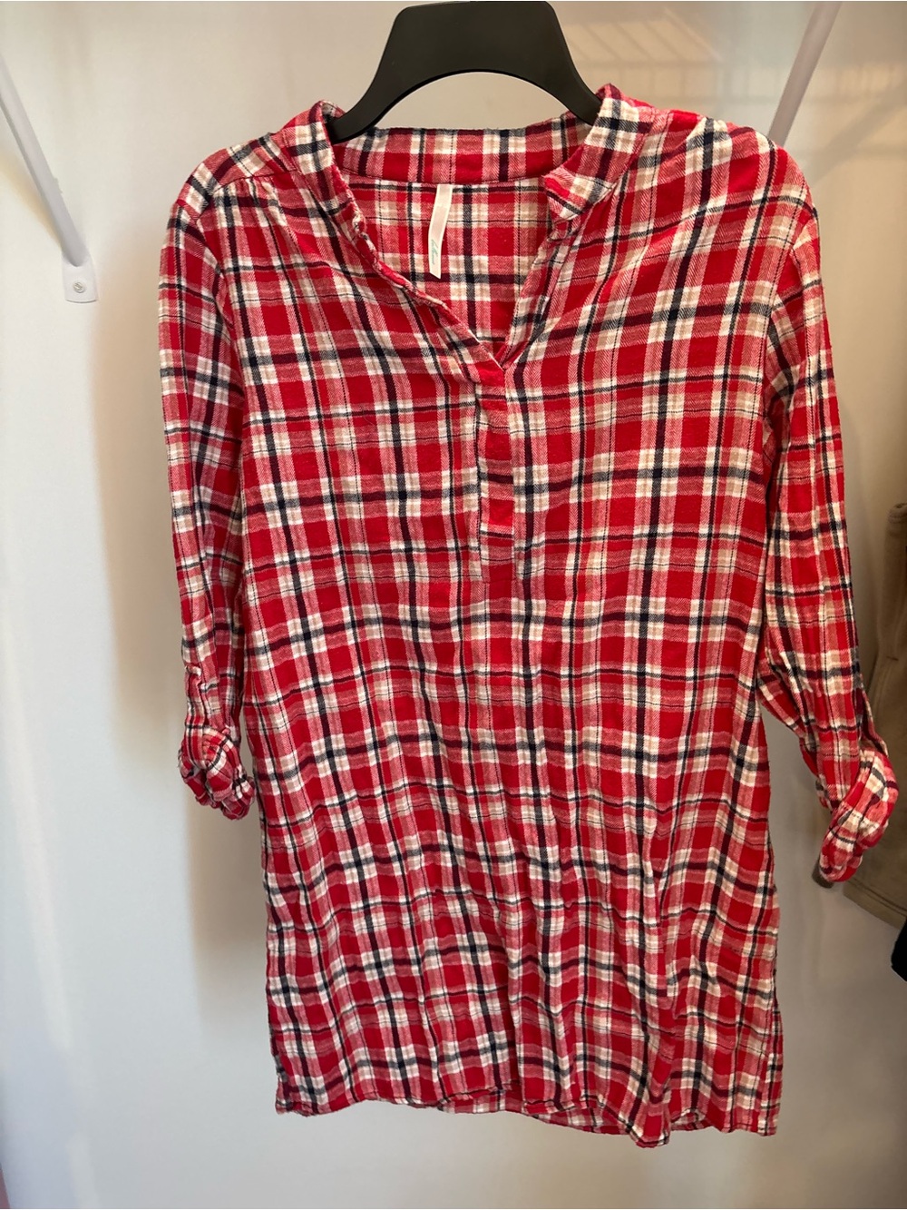 Bellamie Red Plaid Button-Down Shirt